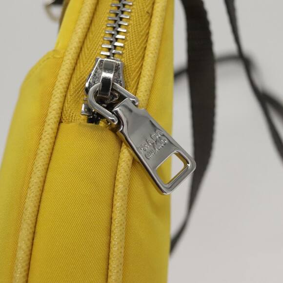 PRADA Shoulder Bag Nylon Yellow - Picture 14 of 16